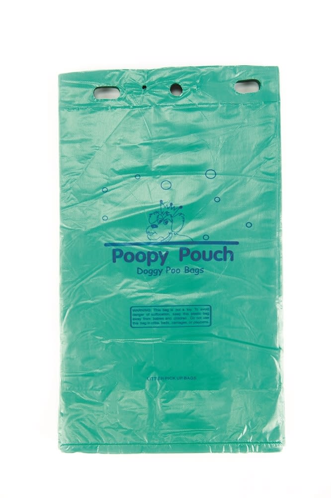 Crown Products Poopy Pouch Header Pet Waste Bags 8x13 Green